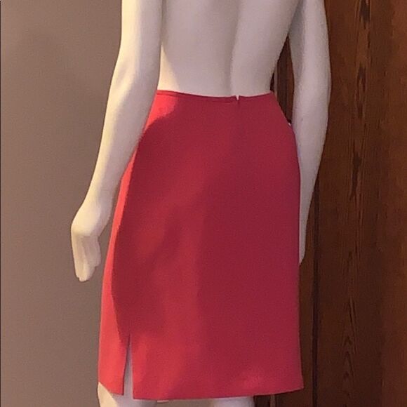 Vintage coral pencil skirt. Size 6 - Picture 2 of 5